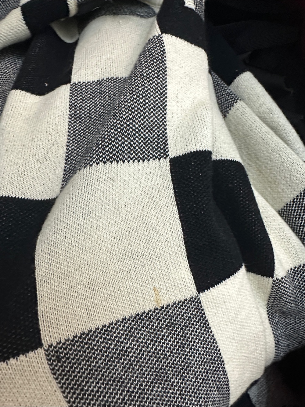 Cider Black & Cream Checker Knit Polo Dress - Picture 6 of 6